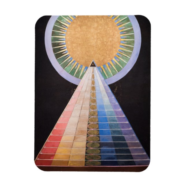 Hilma Af Klint, Altarpiece No.1, Abstract Art Magnet (Vertical)