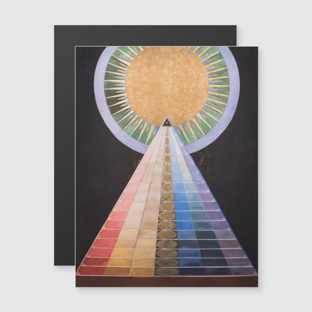 Hilma Af Klint, Altarpiece No.1, Abstract Art Magnetic Invitation (Front/Back)