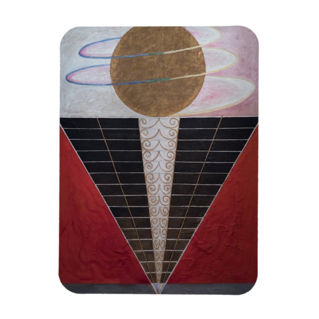 Hilma Af Klint, Altarpiece No.2, Abstract Art Magnet (Vertical)