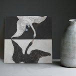 Hilma Af Klint Art Deco Swan Wall Decor Backsplash Tile<br><div class="desc">The swan symbol held great significance for Hilma af Klint, a spiritualist painter who was deeply influenced by the teachings of Helena Blavatsky, the founder of Theosophy. To Blavatsky, the swan symbolised the grandeur of the spirit, while in alchemy, it represented the union of opposing forces necessary for the creation...</div>