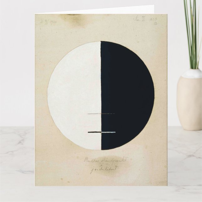 Hilma Af Klint, Buddha's Standpoint, Abstract Art Card (Front)