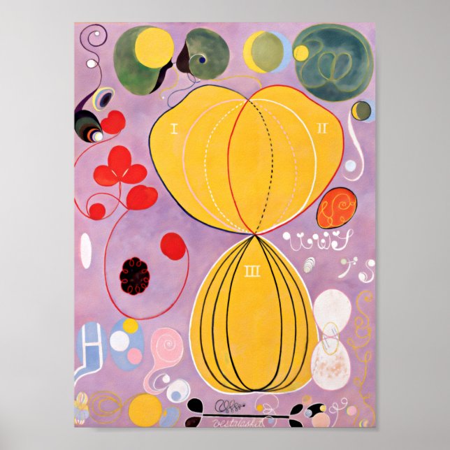 Hilma Af Klint Group IV No. 7 The Ten Largest Poster (Front)