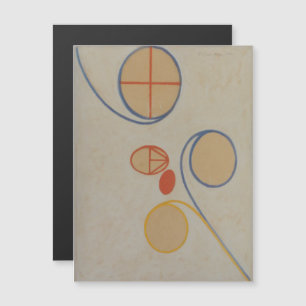 Hilma Af Klint, Seven Point Star No2, Abstract Art Magnetic Invitation