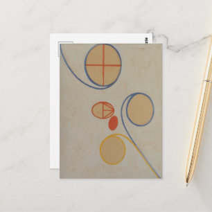 Hilma Af Klint, Seven Point Star No2, Abstract Art Postcard