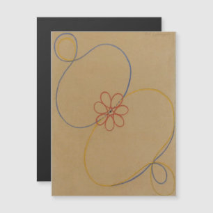 Hilma Af Klint, Seven Point Star No5, Abstract Art Magnetic Invitation
