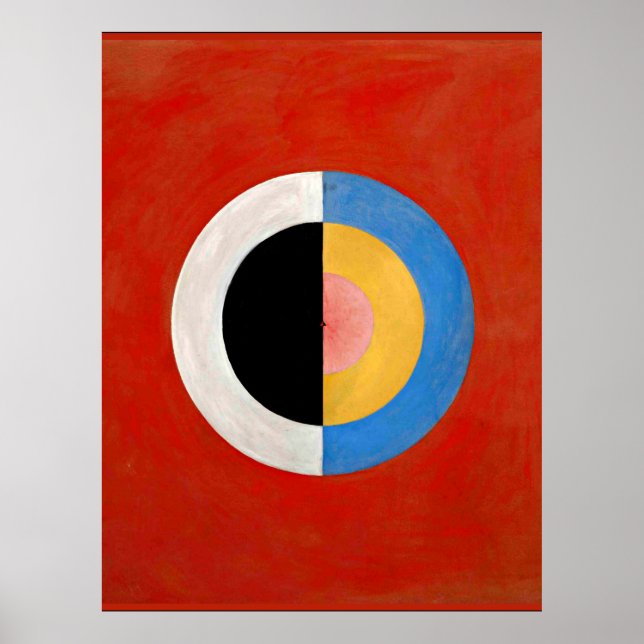 Hilma af Klint, Svanen, nr 17, colourful Poster (Front)