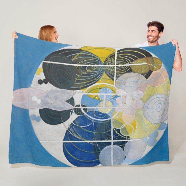 Hilma af Klint -The Large Figure Paintings Fleece Blanket (In Situ)