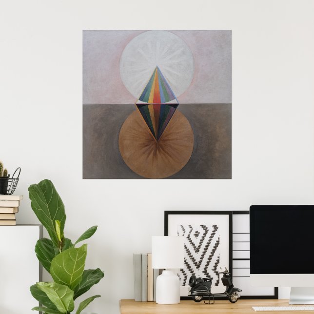 Hilma Af Klint, The Swan No.12, Abstract Art Poster (Home Office)