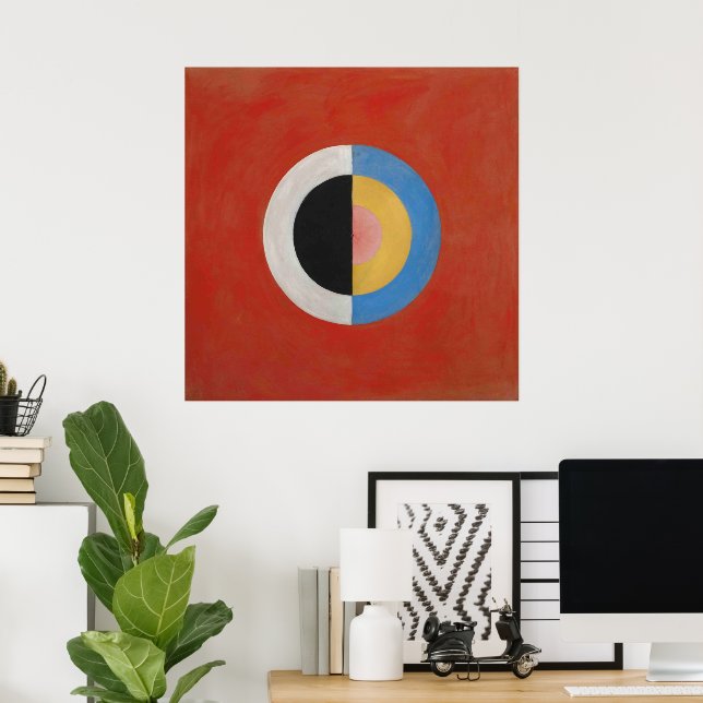 Hilma Af Klint, The Swan No.17, Abstract Art Poster (Home Office)