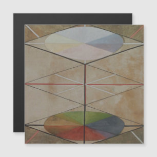 Hilma Af Klint, The Swan No.23, Abstract Art Magnetic Invitation