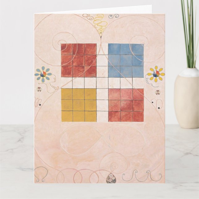 Hilma Af Klint, The Ten Largest No10, Abstract Art Card (Front)