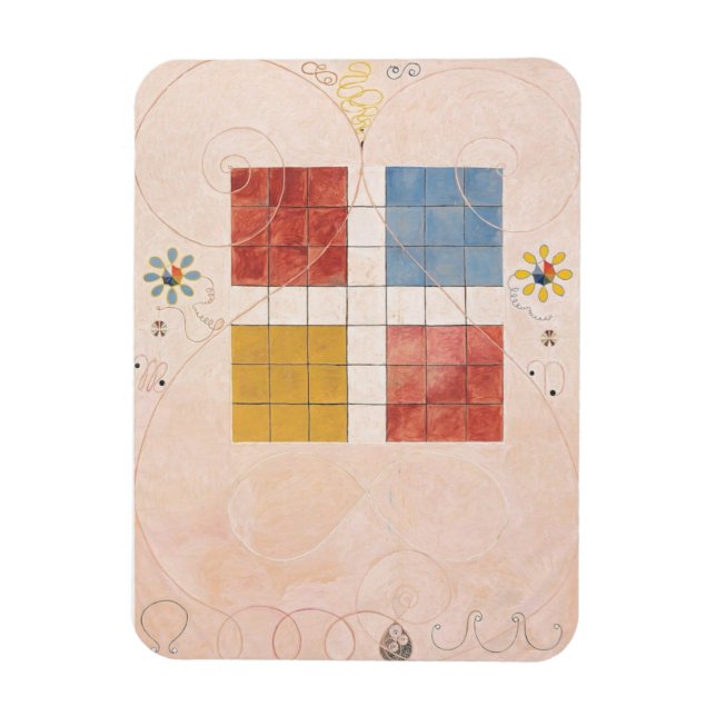 Hilma Af Klint, The Ten Largest No10, Abstract Art Magnet (Vertical)