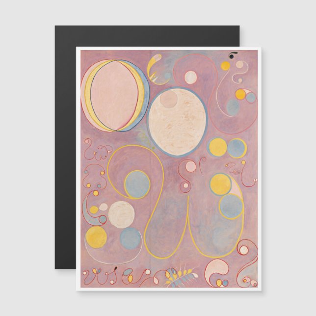 Hilma Af Klint, The Ten Largest No8, Abstract Art Magnetic Invitation (Front/Back)