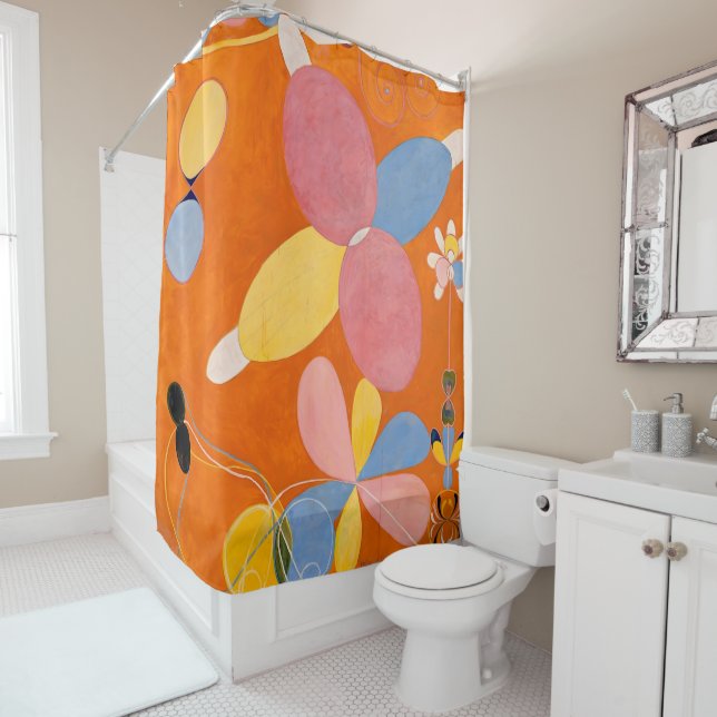 Hilma af Klint - The Ten Largest, No.4,Youth Shower Curtain (In Situ)