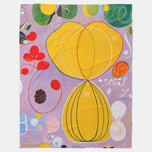 Hilma af Klint - The Ten Largest No. 7 Fleece Blanket (Front)