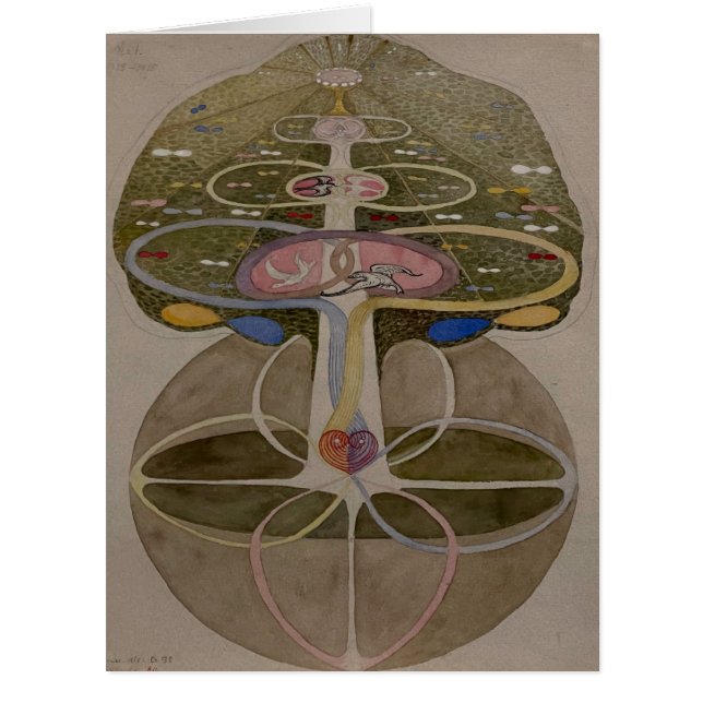 Hilma Af Klint, Tree Of Knowledge No1 Abstract Art (Front)