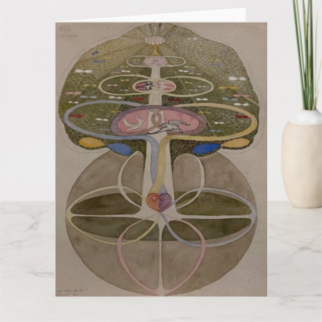Hilma Af Klint, Tree Of Knowledge No1 Abstract Art Card (Front)