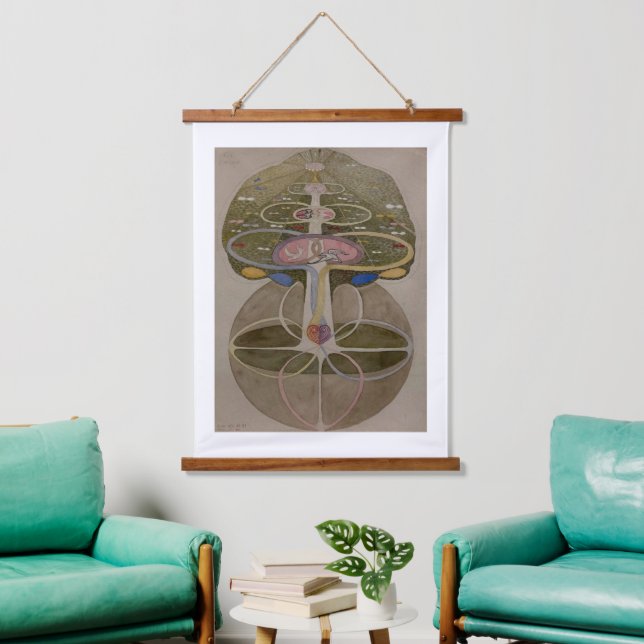 Hilma Af Klint, Tree Of Knowledge No1 Abstract Art Hanging Tapestry (Living Room)