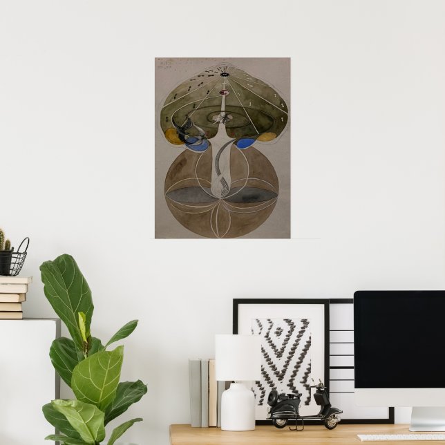 Hilma Af Klint, Tree Of Knowledge No2 Abstract Art Poster (Home Office)