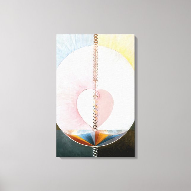 Hilma af Klint - WHAT A HUMAN BEING IS 1910 Canvas Print (Front)