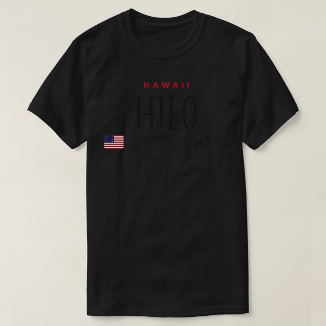 Hilo Hawaii United States TShirt (Design Front)