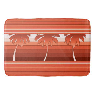 Hilo Hawaiian Palms Striped Bath Mat
