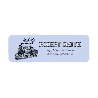 Hilo Railroad Vintage Steam Train Label