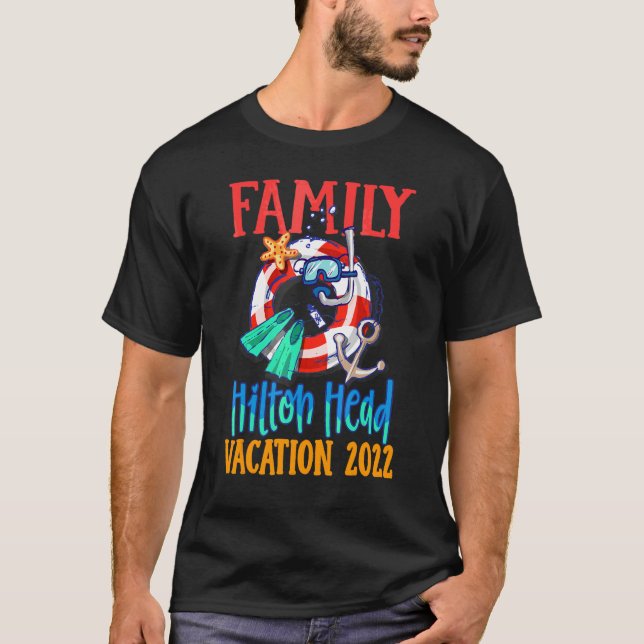 Hilton Head Carolina 2022 Matching Family Group Va T-Shirt (Front)