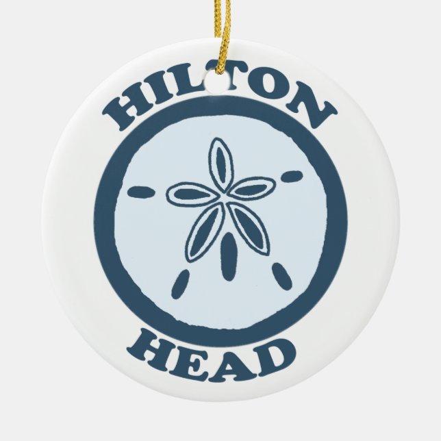Hilton Head Island. Ceramic Tree Decoration (Front)
