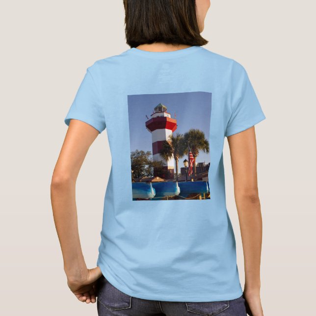 Hilton Head Island Lighthouse and Anchor T-Shirt (Back)