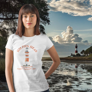 Hilton Head Island Lighthouse Harbour Town Family T-Shirt