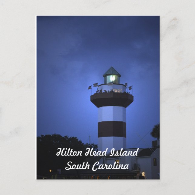 Hilton Head Island Lighthouse in South Carolina Postcard (Front)