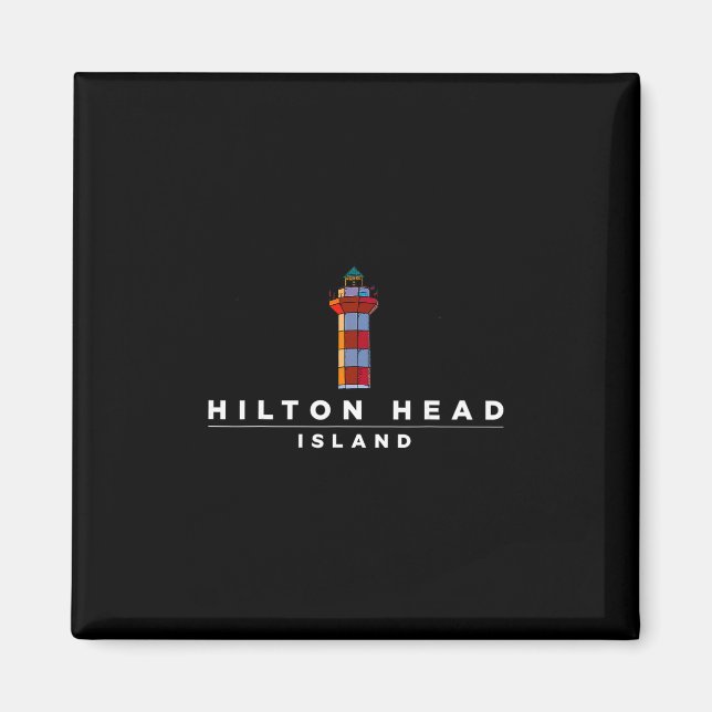 Hilton Head Island Lighthouse Sc Vacation Souvenir Magnet (Front)