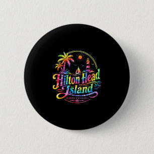 Hilton head island south carolina beach vacation 6 cm round badge