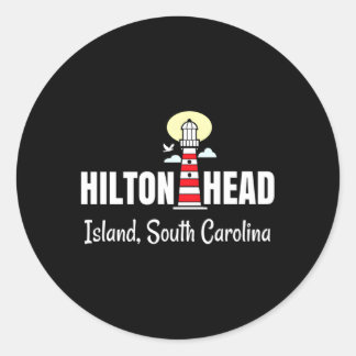 Hilton Head Island South Carolina Lighthouse Classic Round Sticker