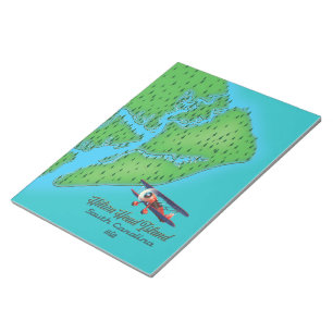 Hilton Head island South Carolina Map Notepad