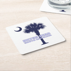 Hilton Head (palmetto)2 Square Paper Coaster