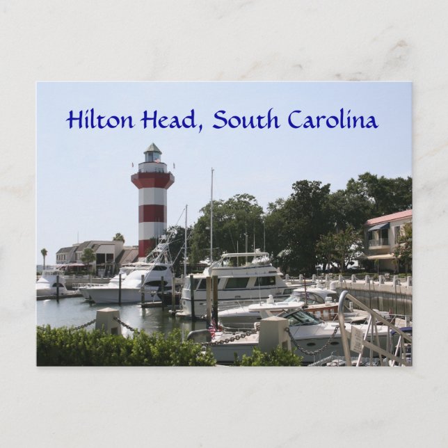 Hilton Head, SC  Harbour Town Lighthouse Postcard (Front)