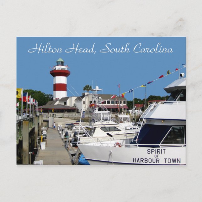 Hilton Head, SC  Harbour Town Lighthouse  Postcard (Front)