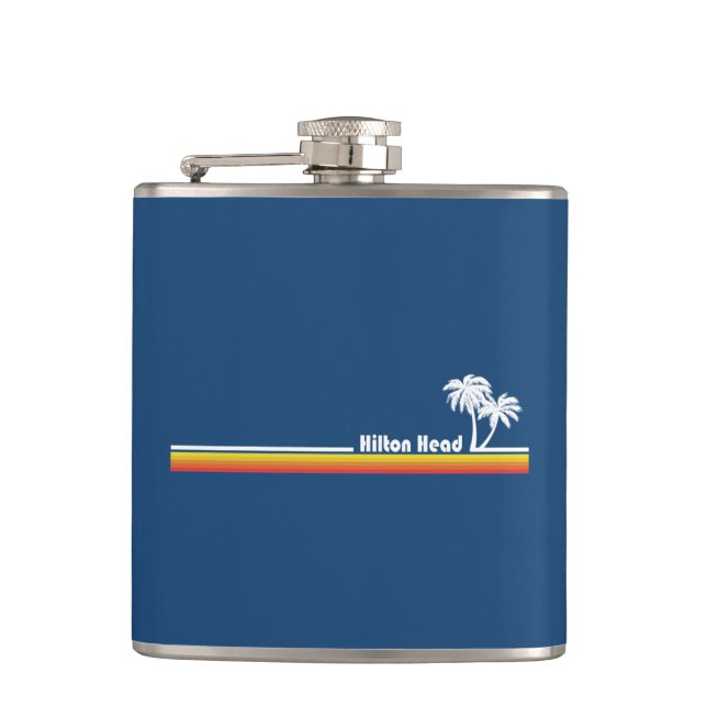 Hilton Head South Carolina Hip Flask (Front)
