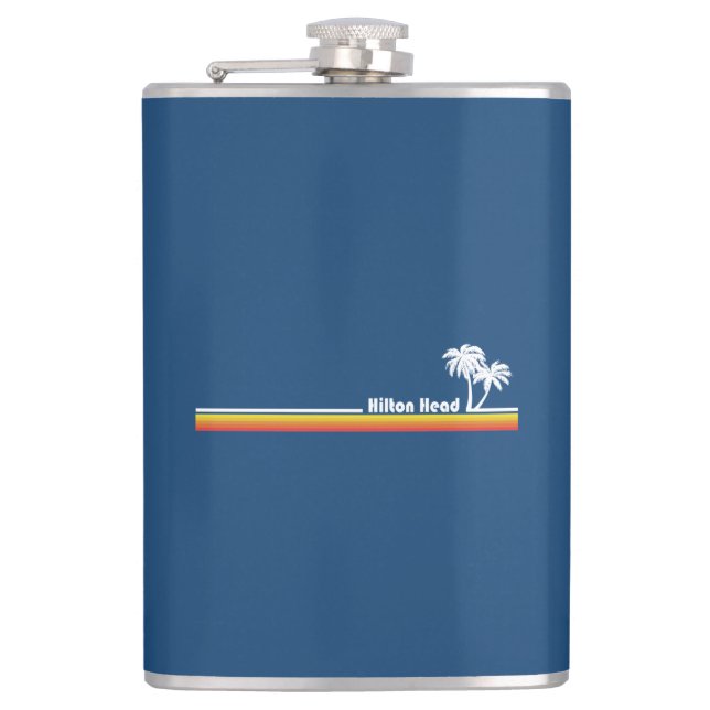 Hilton Head South Carolina Hip Flask (Front)