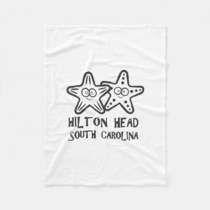 Hilton Head South Carolina Vacation Girls Boys Fleece Blanket