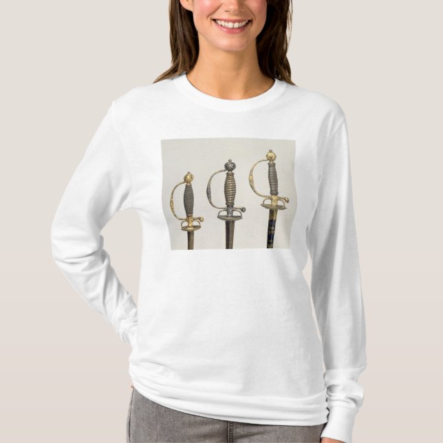 Hilts of three French swords: one of steel T-Shirt (Front)