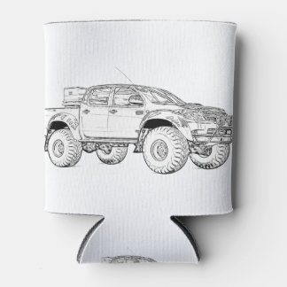 Hilux Explorer Truck Wireframe Can Cooler