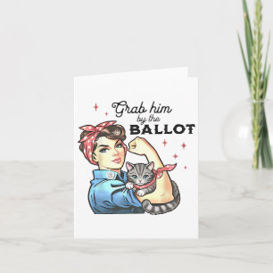 Him By The Ballot Kamala 2024 Funny Harris Electio Card