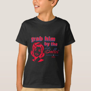 Him By The Ballot Kamala 2024 Funny Harris Electio T-Shirt