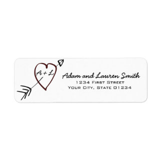 Him + Her Address Customisable Label