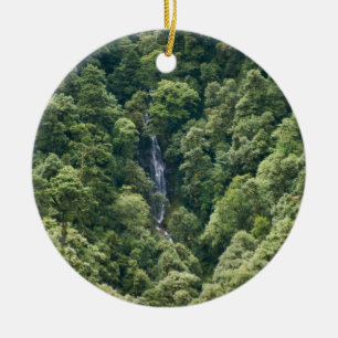 Himalaya forest in the Mangdue valley, Bhutan Ceramic Tree Decoration
