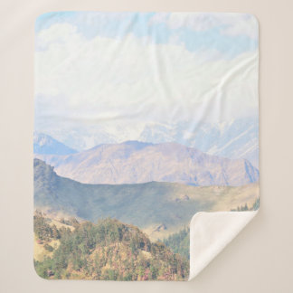 Himalaya mountains, skyagriculture,asia,awe,beaut Sherpa Blanket