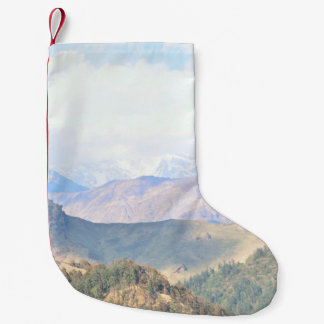 Himalaya mountains, skyagriculture,asia,awe,beaut Small Christmas Stocking